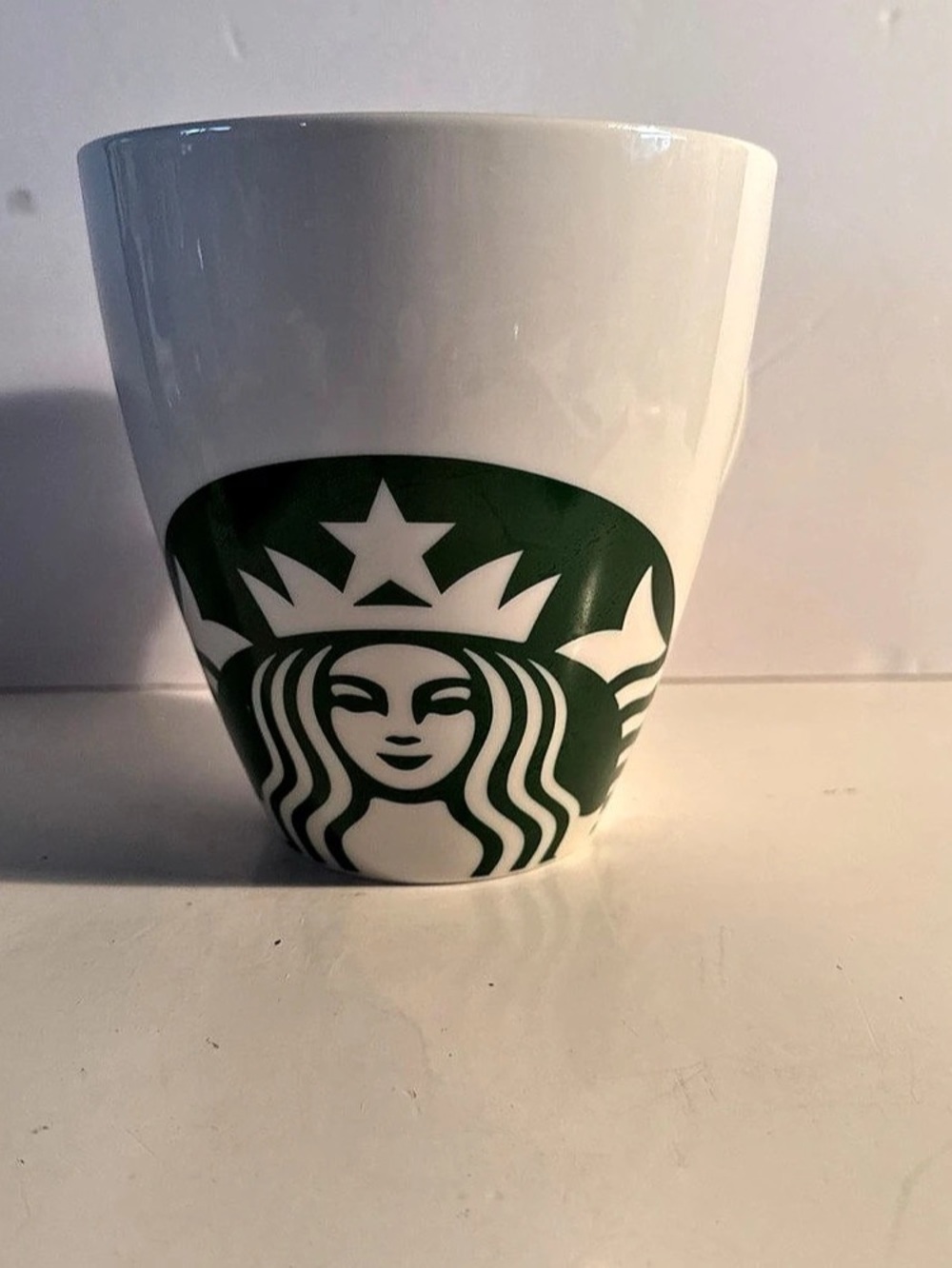 Starbucks Giant 45oz. Green Siren Logo White 2019 Ceramic Mug
